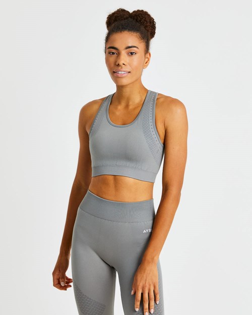 AYBL Ignite Seamless Sports Bra Grigie | WKSBX-1540
