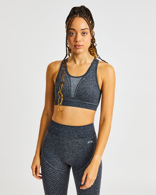 AYBL Impact Seamless Sports Bra Nere | MKTZI-8592