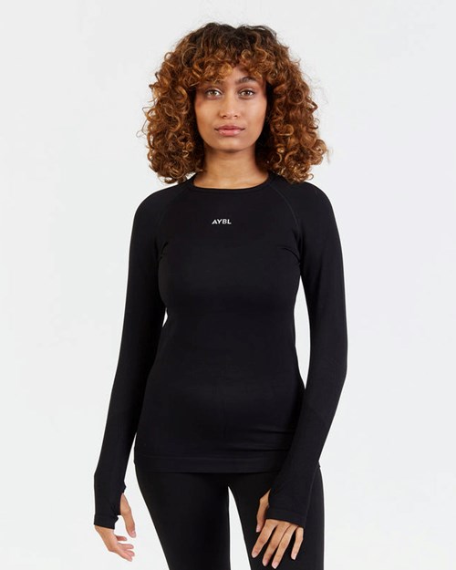AYBL Motion Seamless Long Sleeve Top Nere | BAFSG-0972