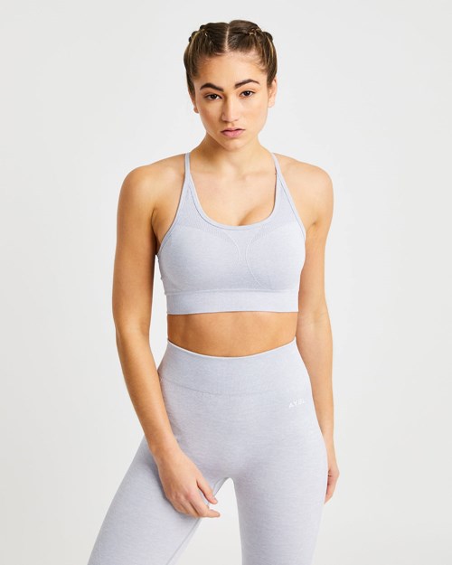 AYBL Motion Seamless Sports Bra Grigie Chiaro | QUWKS-6578