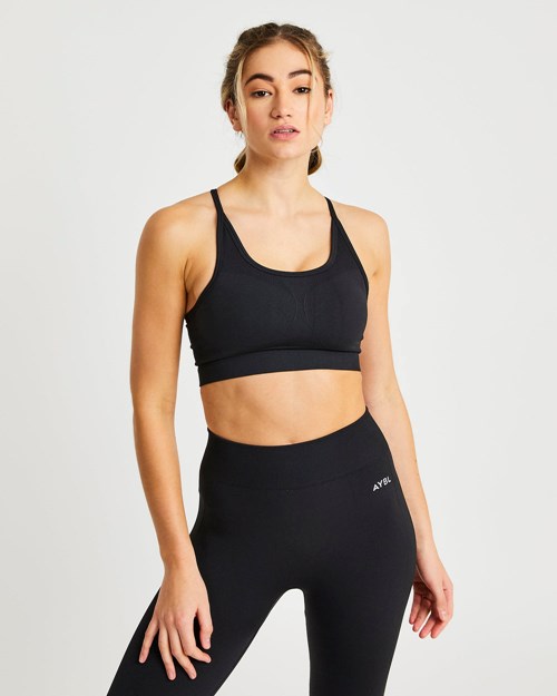 AYBL Motion Seamless Sports Bra Nere | HZVCW-2893