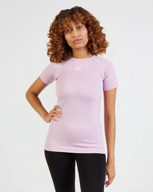 AYBL Motion Seamless T Shirt Rosa | IBRPG-8547