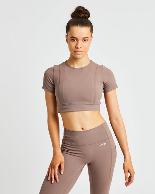 AYBL Pace Crop Top Marroni | CVFHO-3689