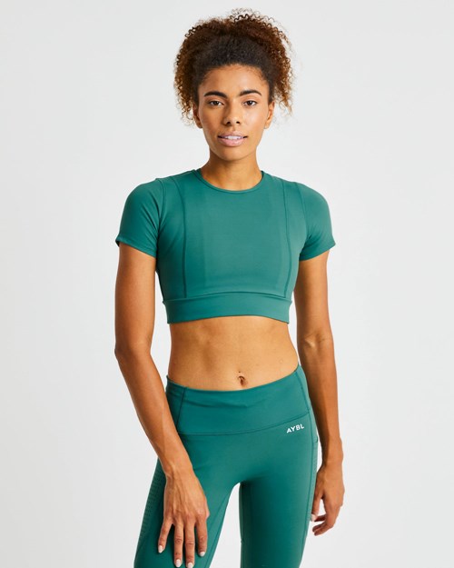 AYBL Pace Crop Top Verdi Profondo | ENKZF-1654