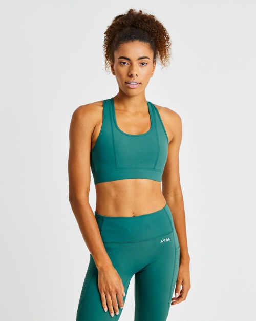 AYBL Pace Sports Bra Verdi Profondo | MJINL-1269