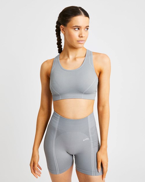 AYBL Reflex Seamless Sports Bra Grigie | OGRIA-4372