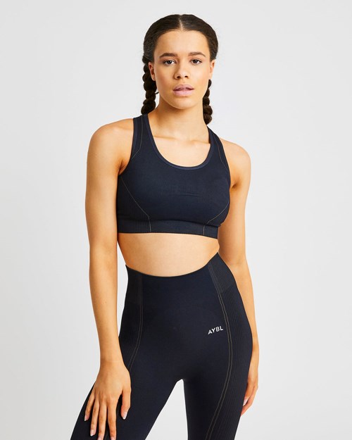 AYBL Reflex Seamless Sports Bra Nere | DAKJQ-5982