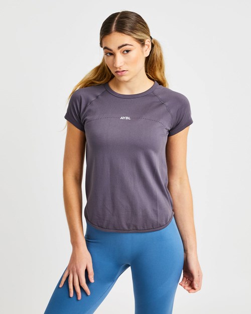 AYBL Reform Seamless T Shirt Charcoal | TWHLV-4063