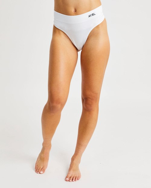 AYBL Seamless High Rise Perizoma Bianche | KZFEI-1450