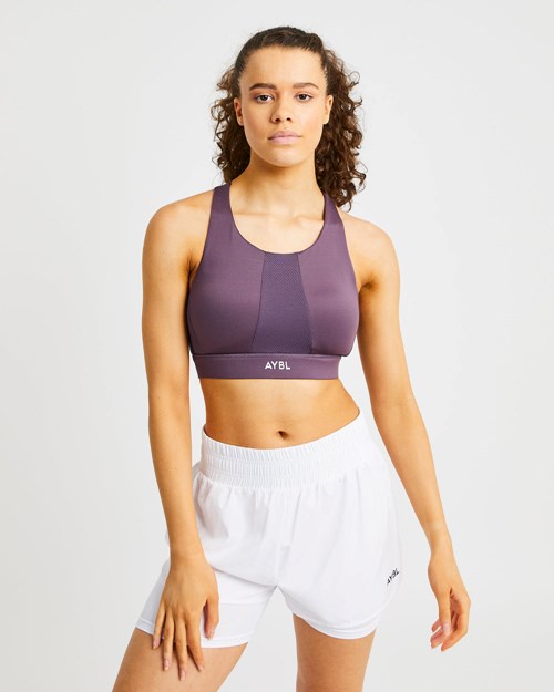AYBL Sportive High Neck Sports Bra Viola | GWJZU-7984