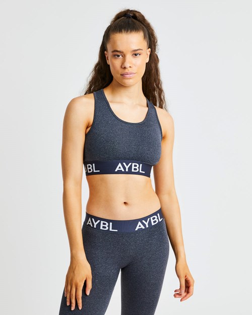 AYBL Staple Seamless Sports Bra Nere | NMJVL-7289