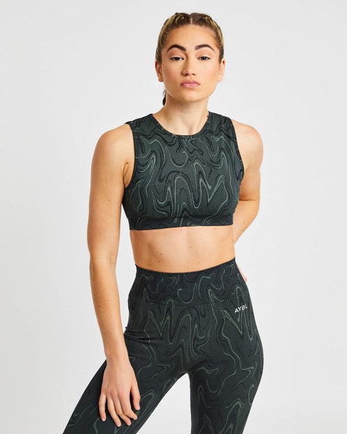 AYBL Velocity Seamless Crop Vest Nere | JWFGH-6731
