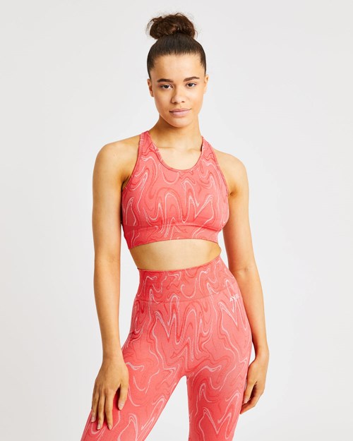 AYBL Velocity Seamless Sports Bra Corallo | GXOTL-0983